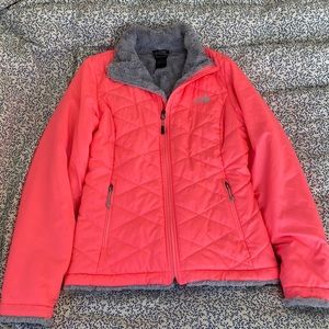 Almost new North Face faux fur lined jacket.